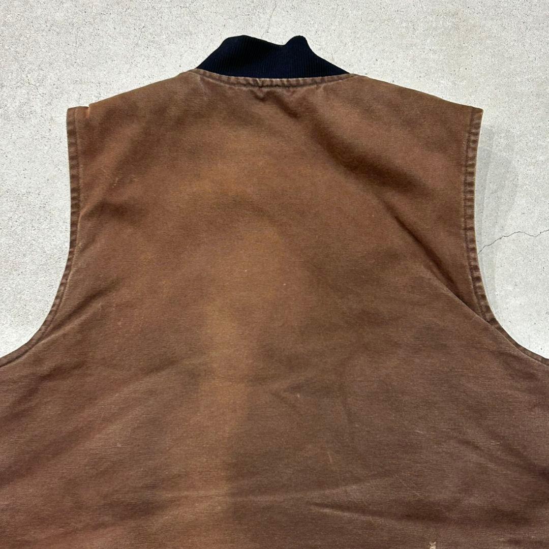 カーハート　タッグベスト　希少ブラウン　USA製