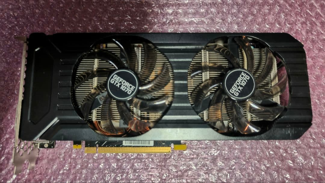 PALIT GTX 1070 DUAL 8G 動作確認済み