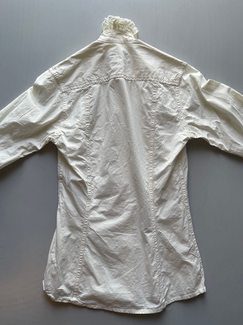 初期 Paul Harnden ポールハーデンフリル襟袖シーチングシャツ