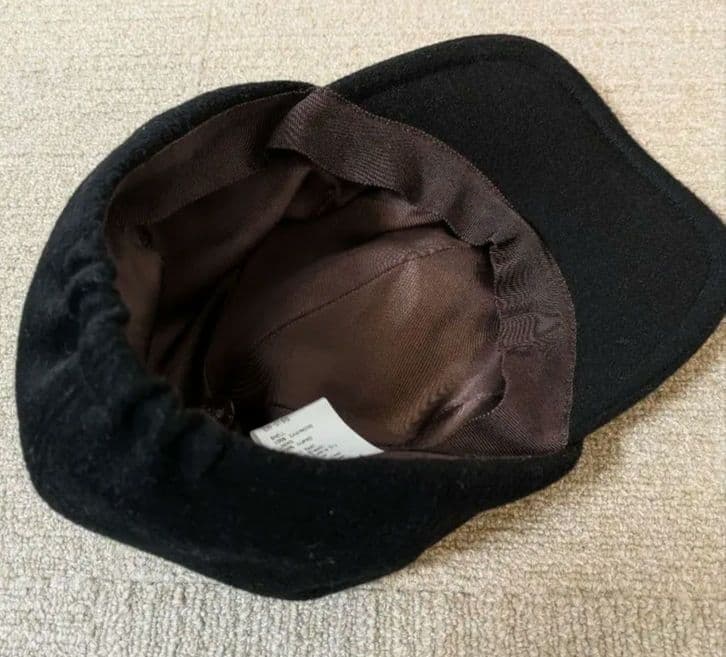 KIJIMA TAKAYUKI カシミヤキャップ ブラック