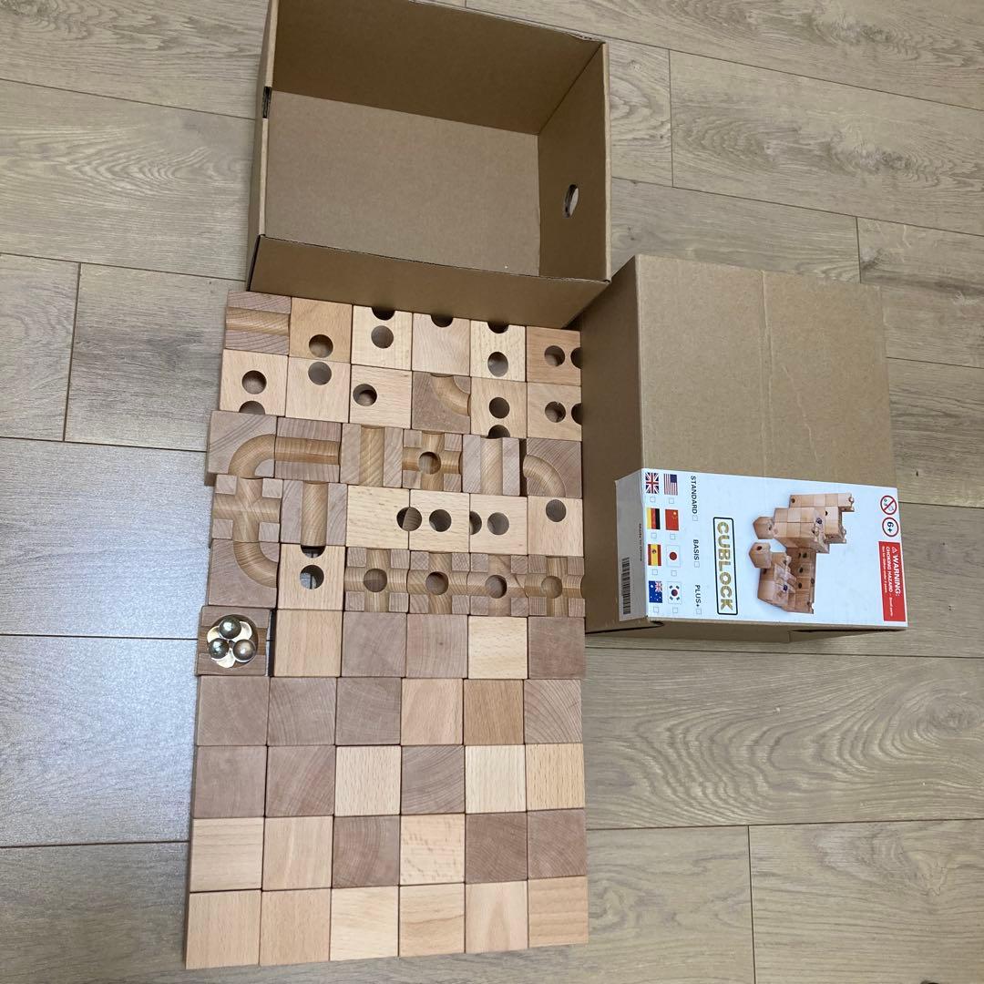 CUBLOCK 木製知育ブロック 60個入り