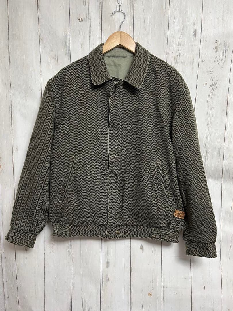 80s90s FACIBA CASUALS ツイード ジャケット リバーシブル