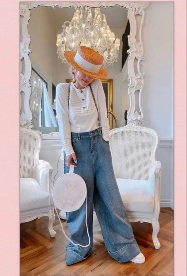 ヴァクトーVaquitaux Jboyチェーン付きデニムパンツyourinサイズ