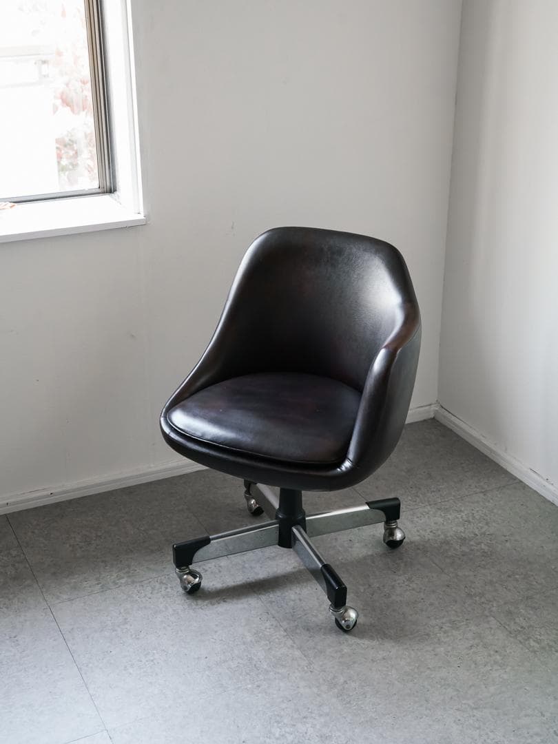 60-70's ヴィンテージ キャスターチェア ミッドセンチュリー 昭和レトロ