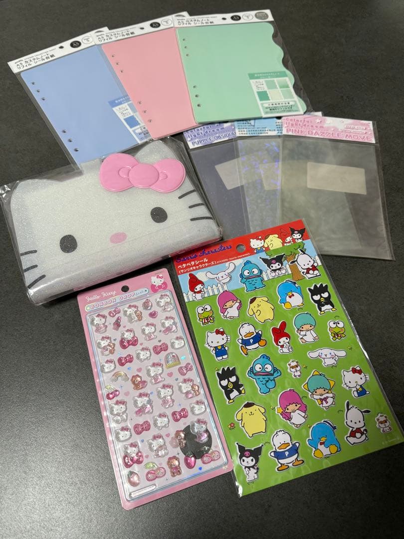 ハローキティ ポーチ シール セット