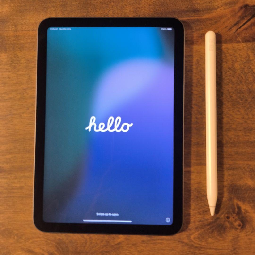 美品iPad mini第6世代 64GBスペースグレイApple Pencil付