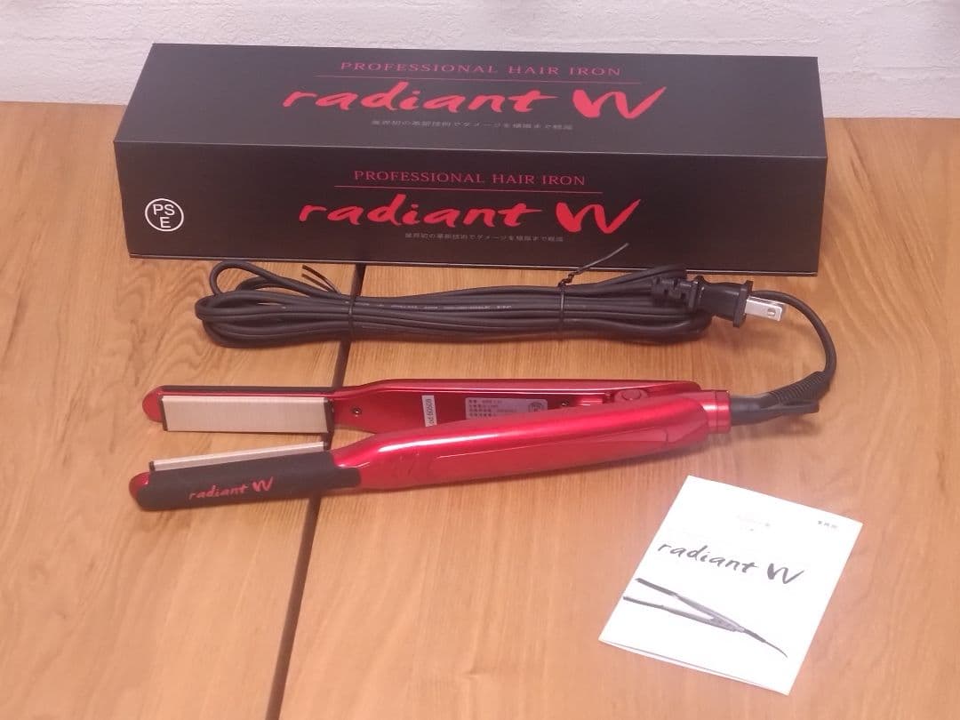 B next radiant W 18mm ラディアント ヘアアイロン