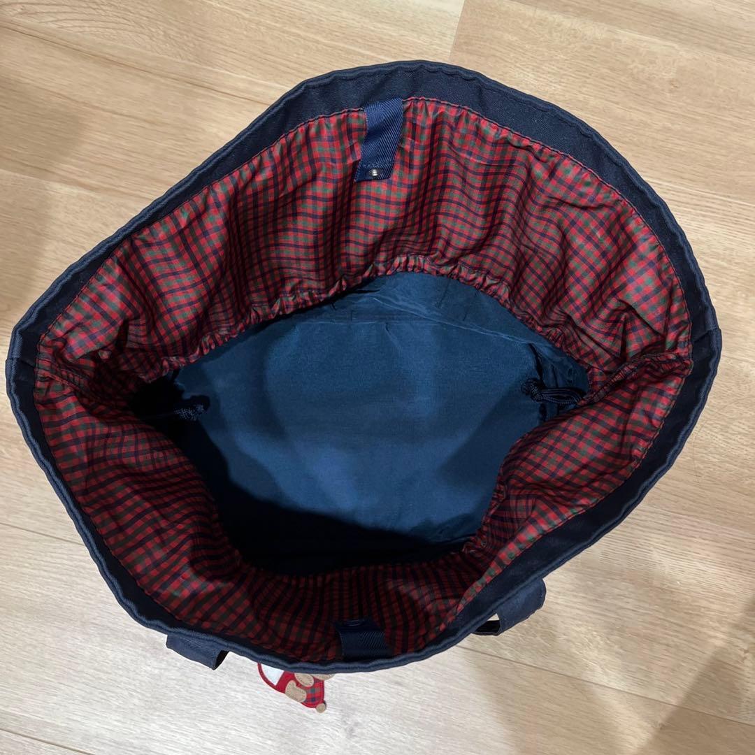 最終値下げ　familiar ネイビー マザーズバッグ