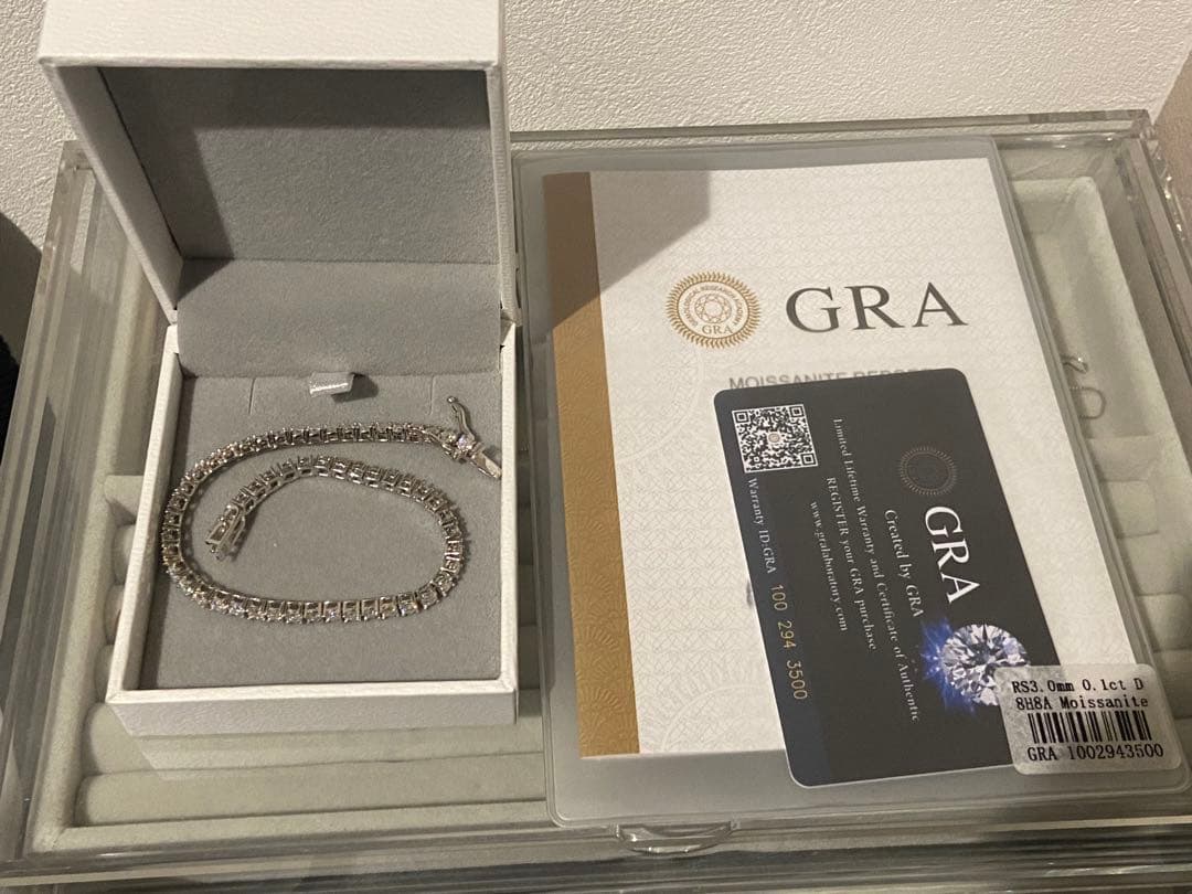 モアサナイト　テニスブレスレット