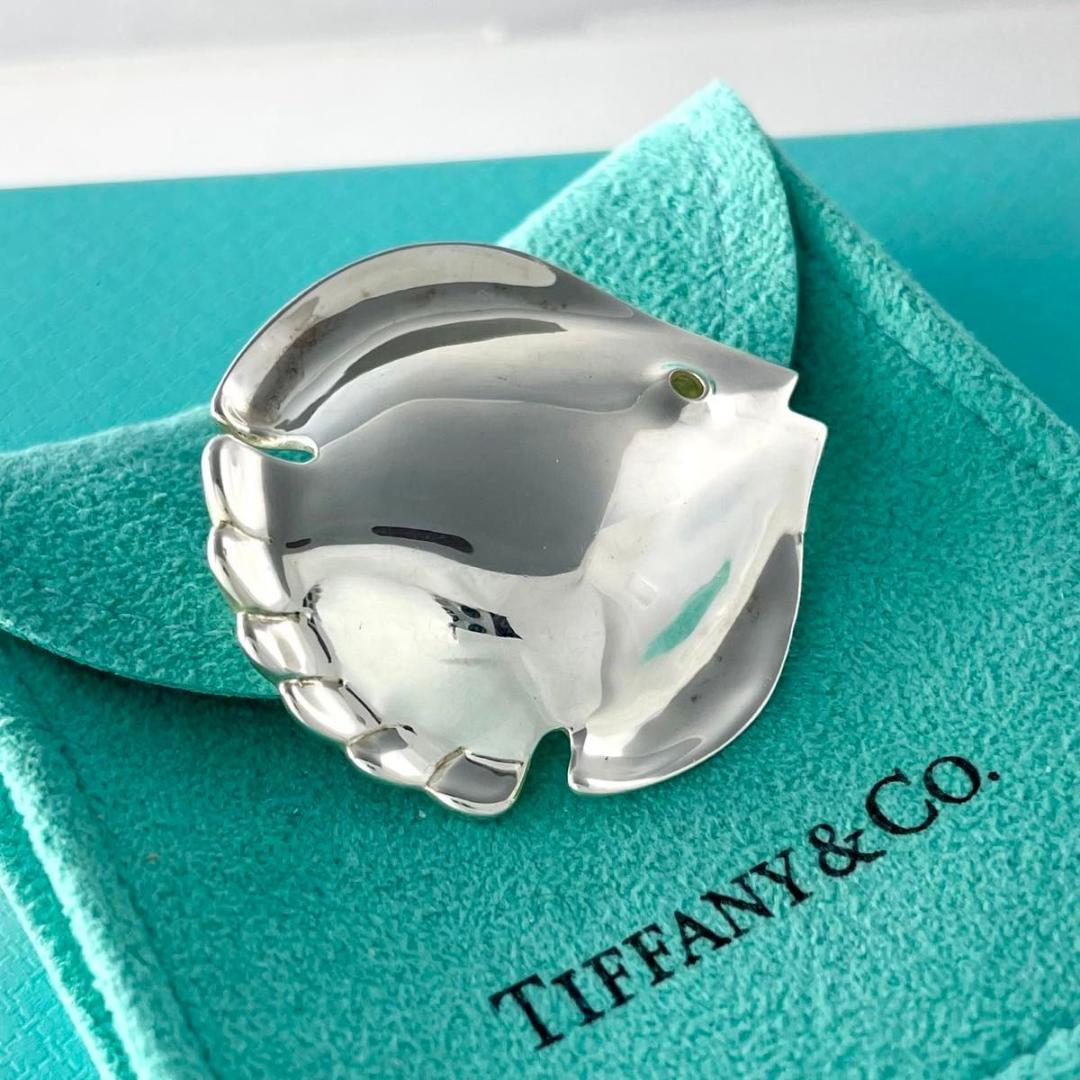 ティファニー 希少 1981 ラージ フィッシュ ブローチ シルバー RT1fe