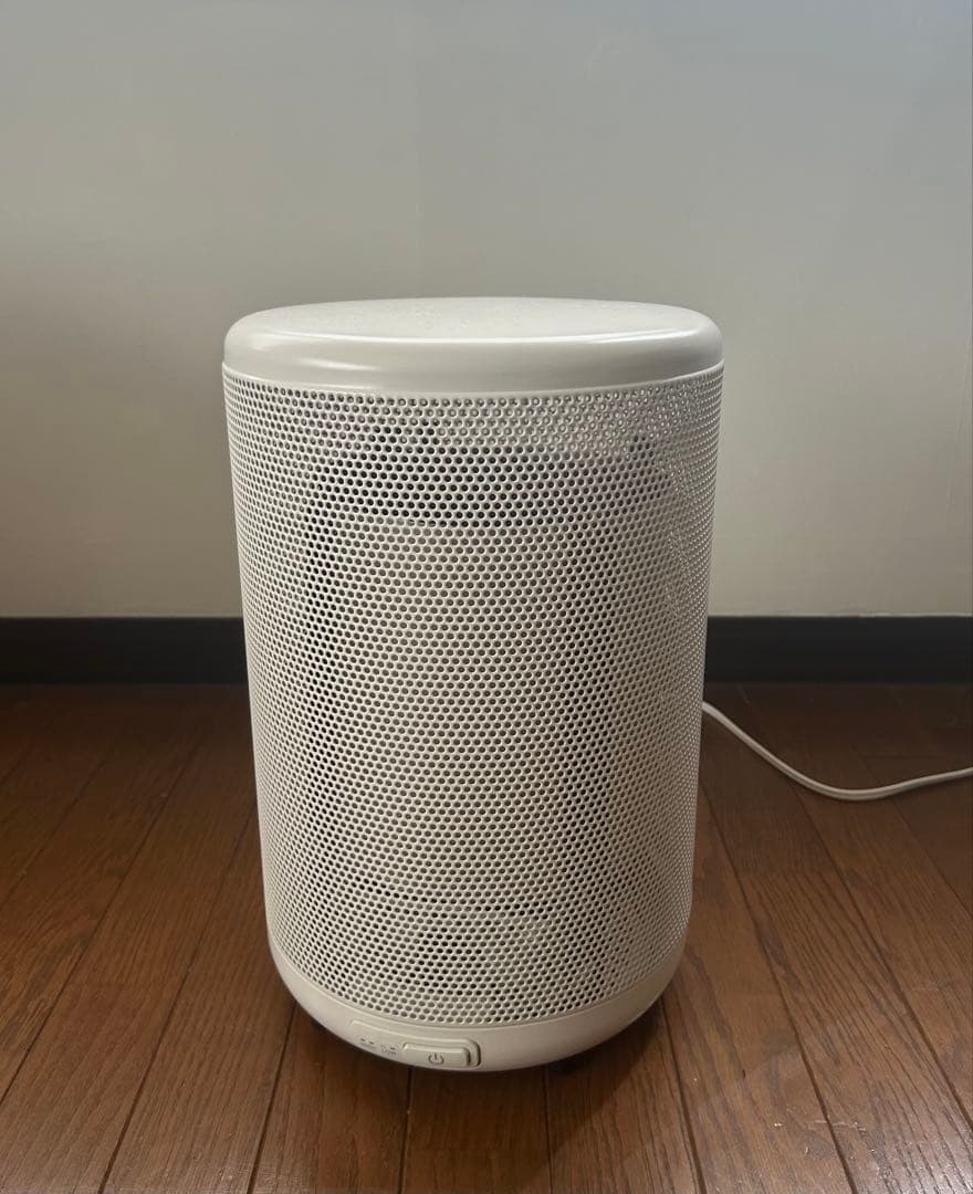 【新品未使用品】MUJI無印良品　丸形ヒーター&専用ヒーターガード　オフホワイト