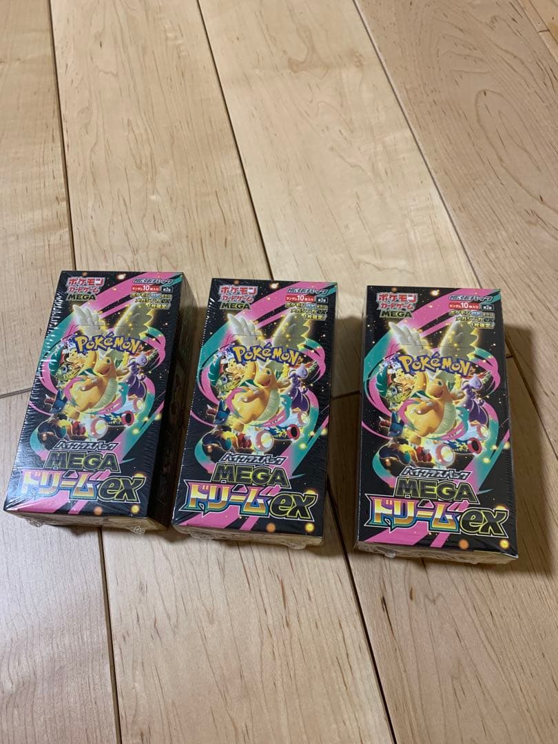 ポケモンカードゲーム MEGAドリームEX 3BOX シュリンク付き　初版