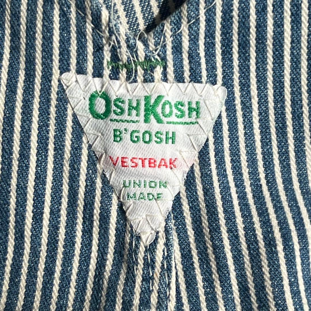 【80s】OSHKOSH B'GOSHヒッコリーオーバーオール