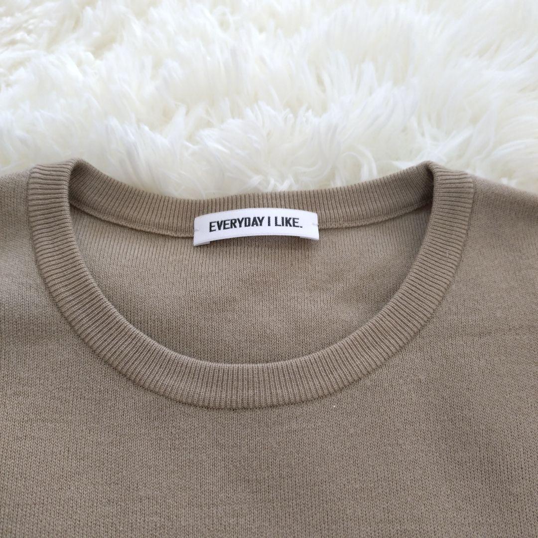 エブリデイアイライク クルーネックプルオーバー ニット ウール