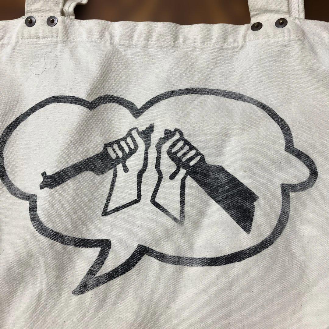 レア！Paul Harnden 特大トートバッグ NO-WAR コットン