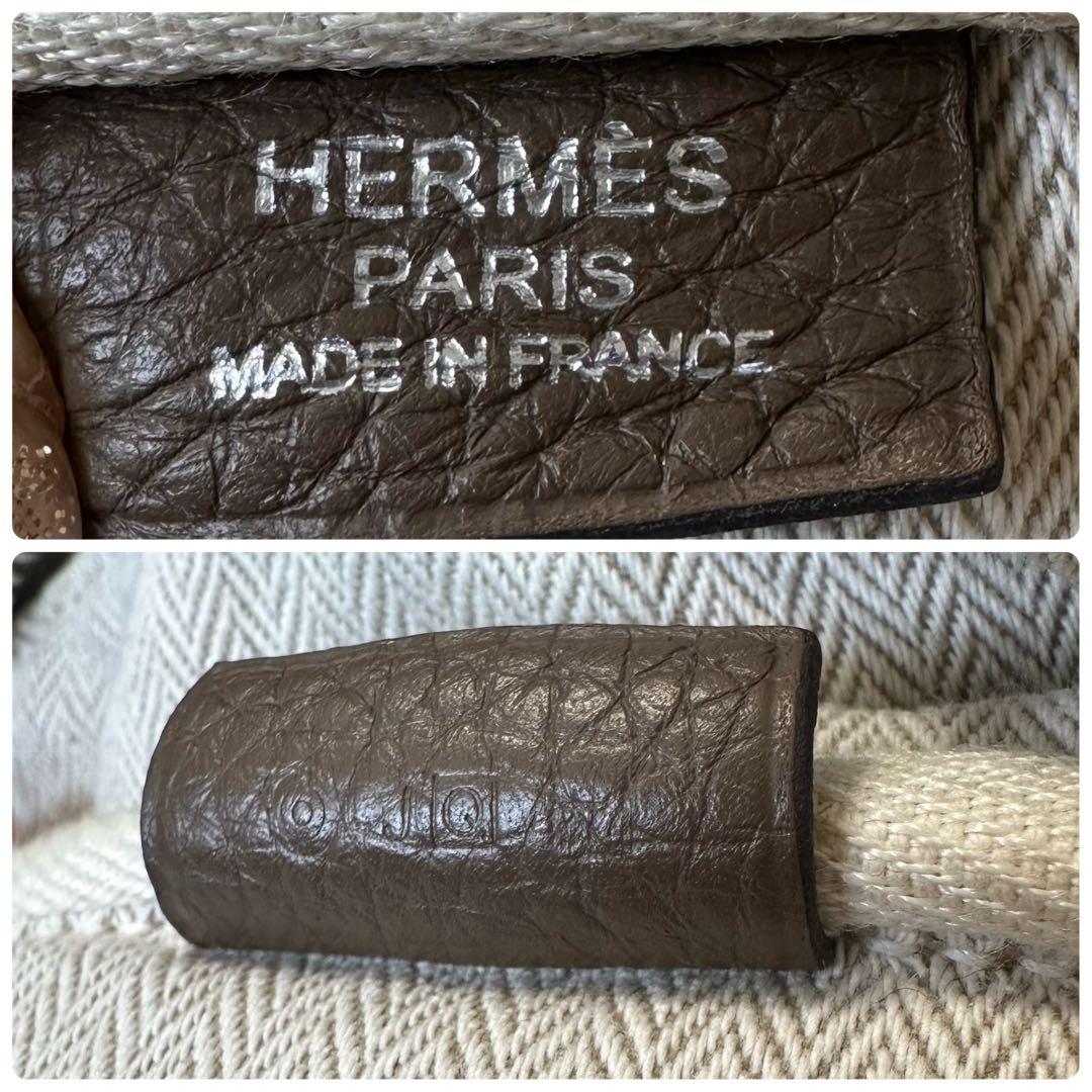 HERMES エルメス ヴィクトリア35 エトゥープ ボストンバッグ
