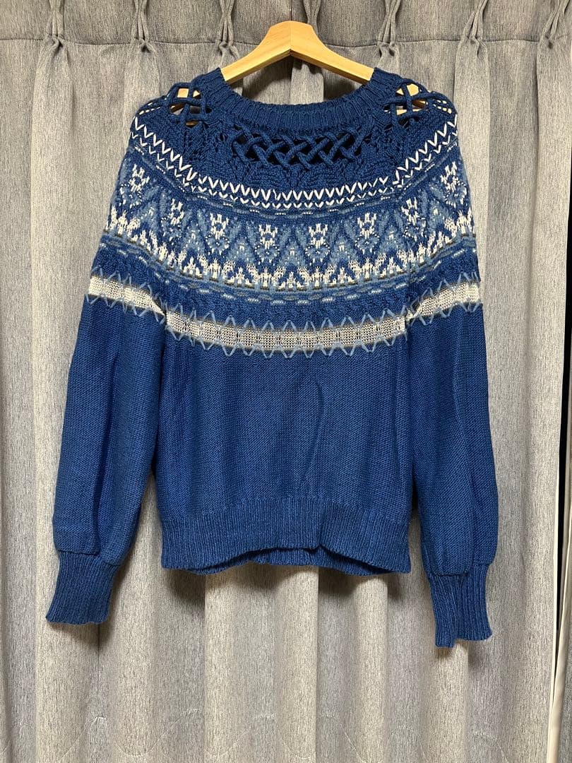 マメクロゴウチ コットンノルディックニット