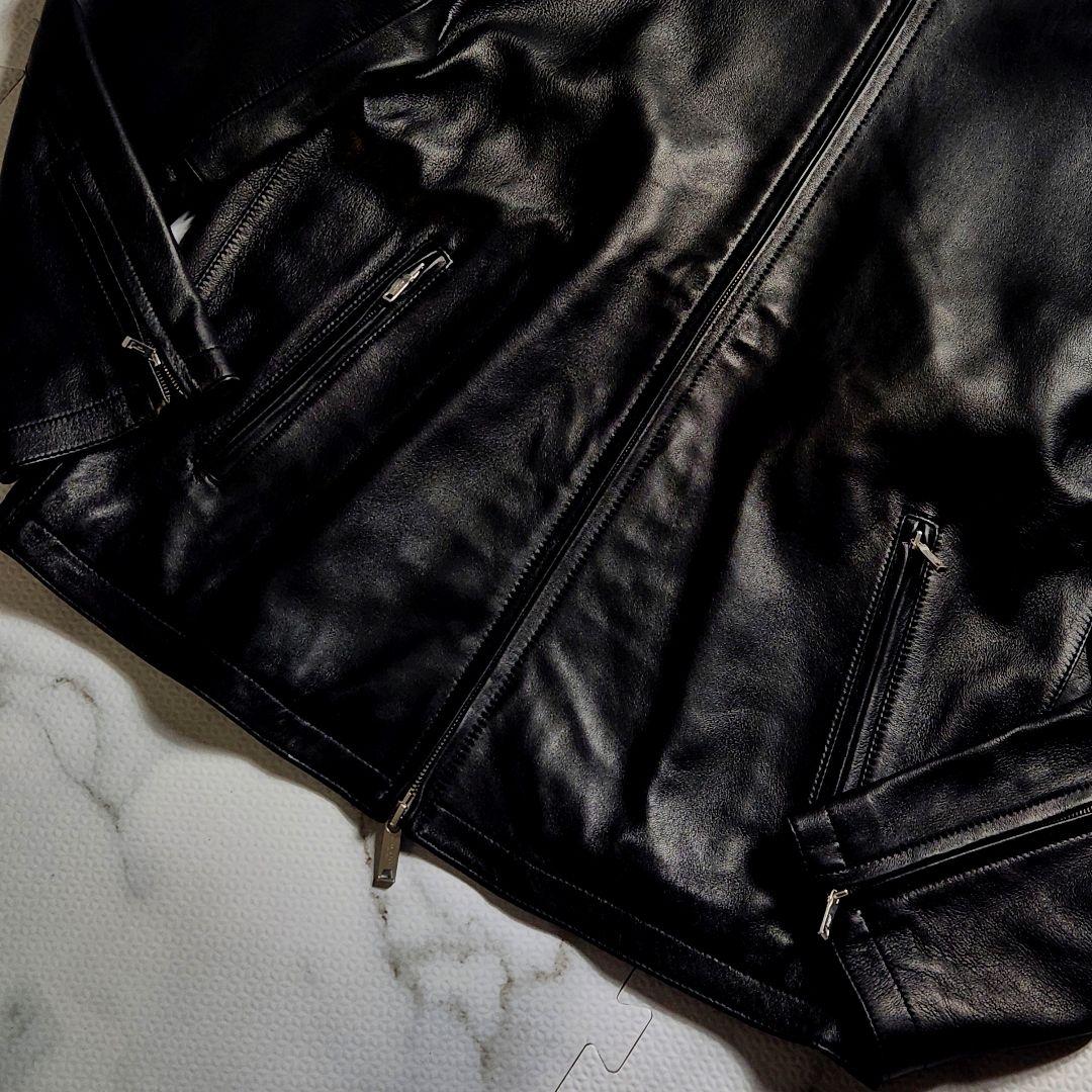 希少サイズ44✨XXL相当 マッキントッシュ ライダースジャケット 羊革