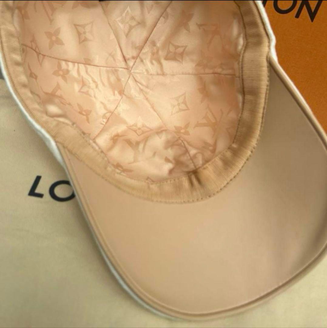 Louis Vuitton ホワイトデニム　ビーマイキャップ