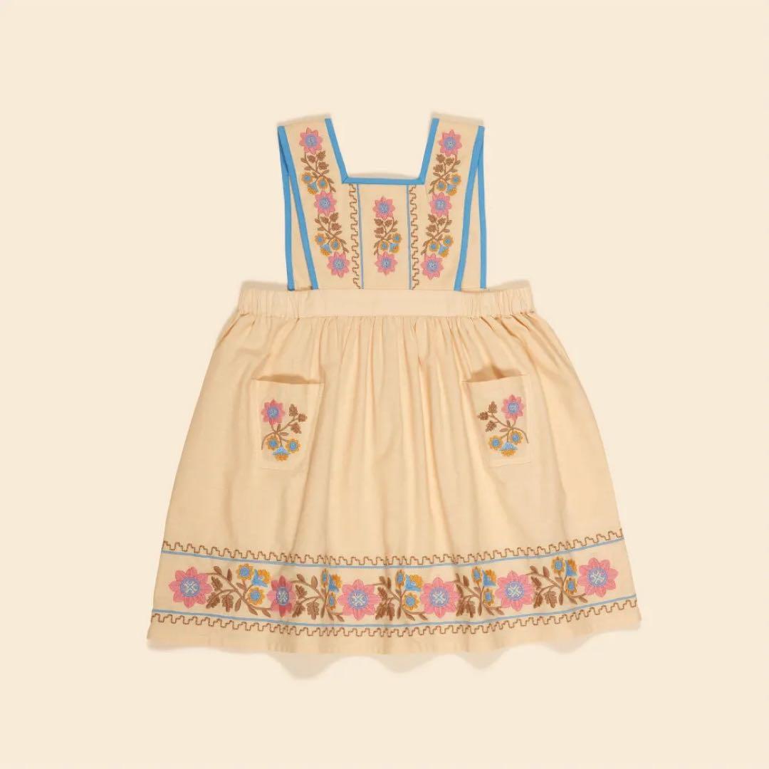 h*)様 URSINA EMBROIDERED PINAFORE 7-9y