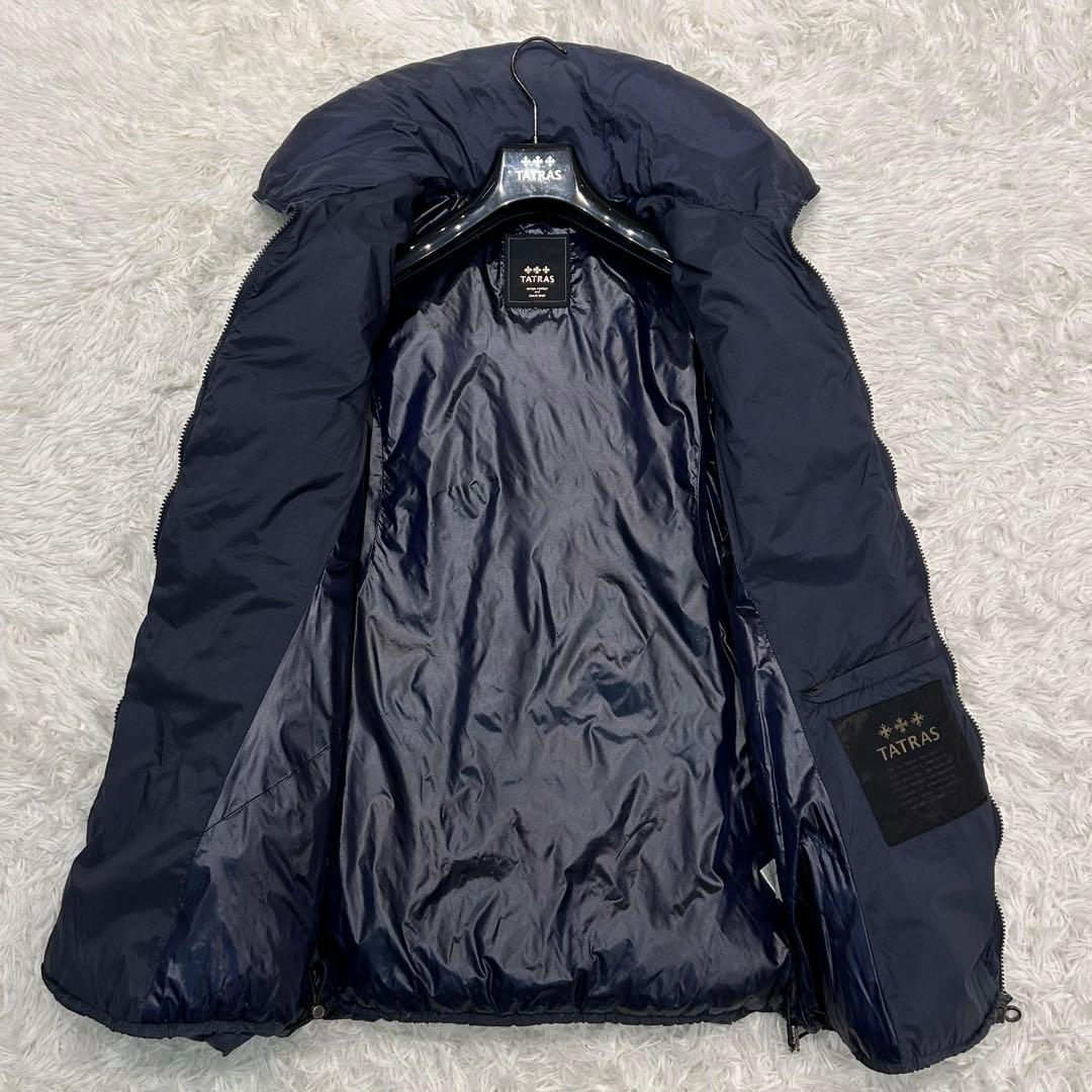 タトラス SABRINA ダウン ジャケット コート Aライン ネイビー 01