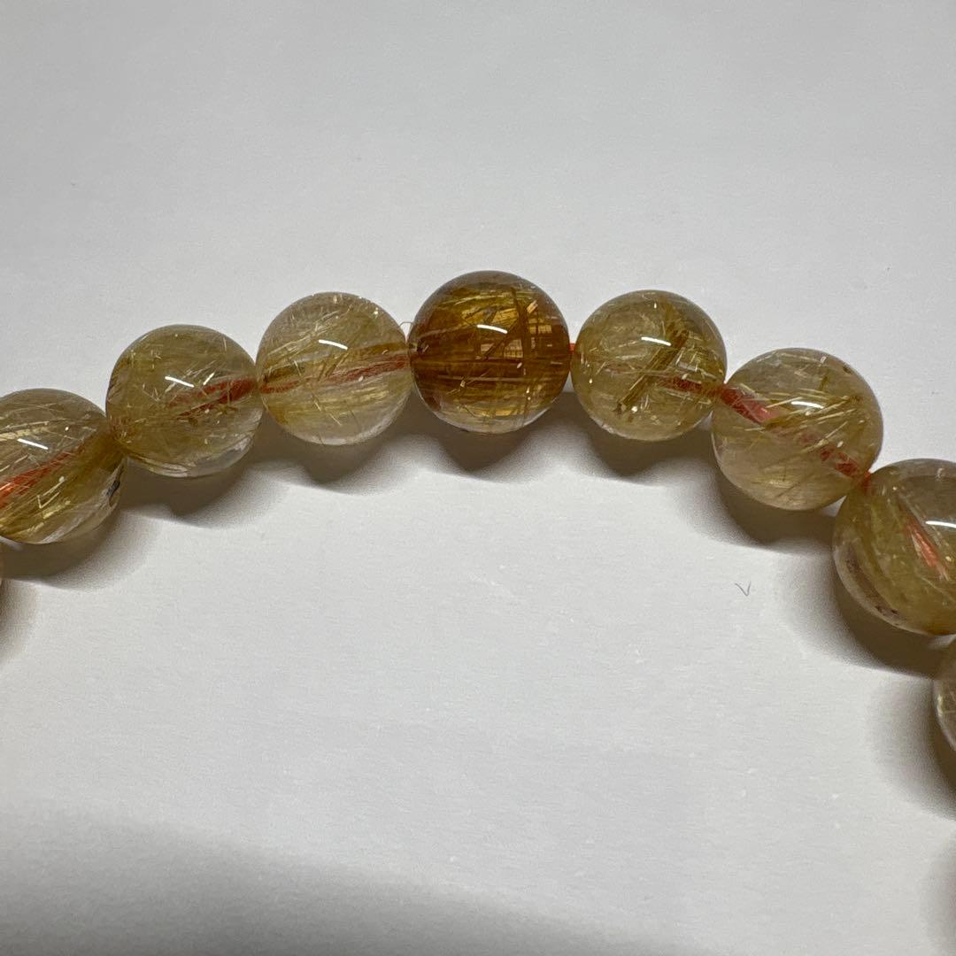 リビアングラス　モルダバイト　ルチルブレスレット 保証書付き