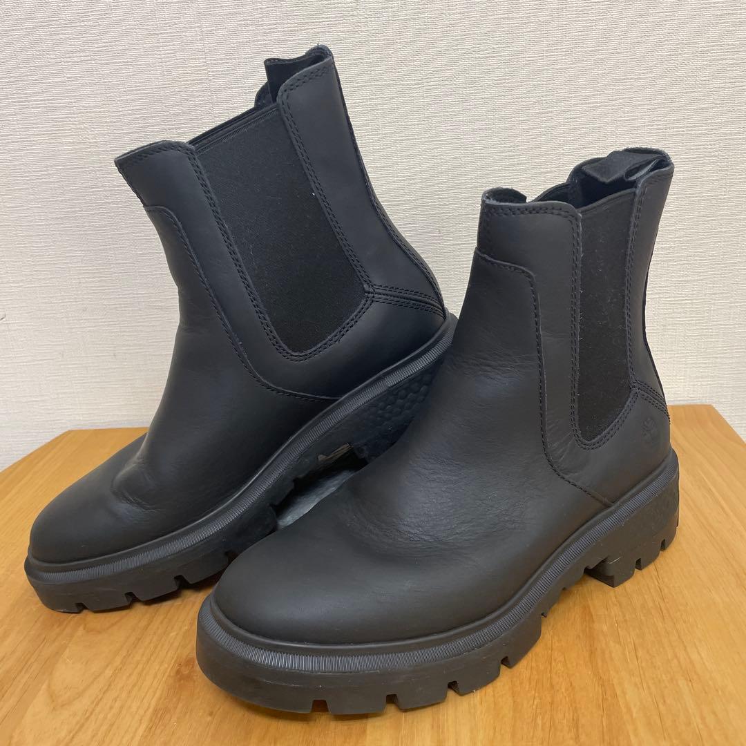 Timberland Cortina Valley Chelseaブラックレザー