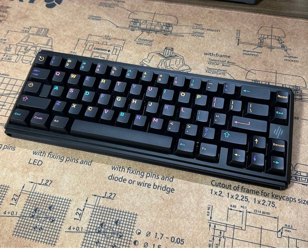 キーボード Drewdrop 65 DP65 Black Samurai