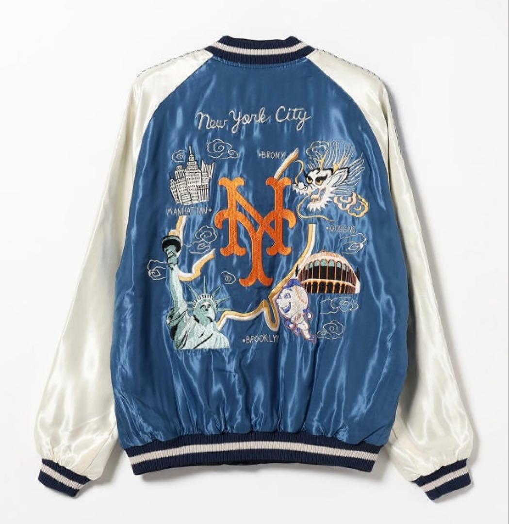 【BEAMS別注×テーラー東洋】MLBスカジャン ニューヨークメッツ XL 美品