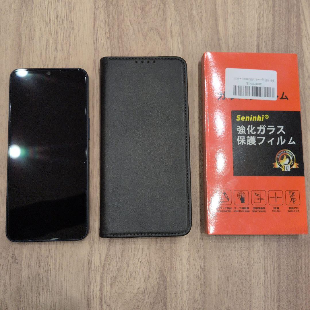 AQUOS wish 4 SH-52E ブラック　ケース　フィルム付き