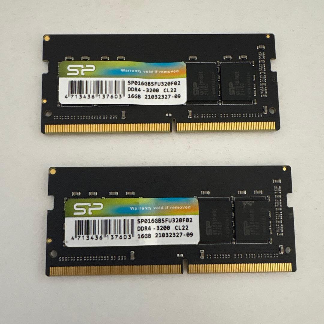 pcメモリ　SP 16GB DDR4 3200MHz CL22 メモリ