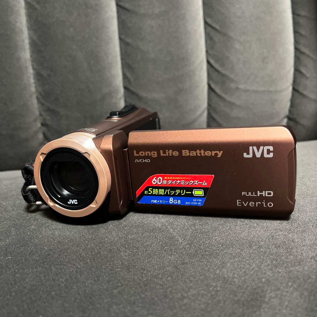 JVC Everio GZ-F50-Tビデオカメラ本体　ブラウン