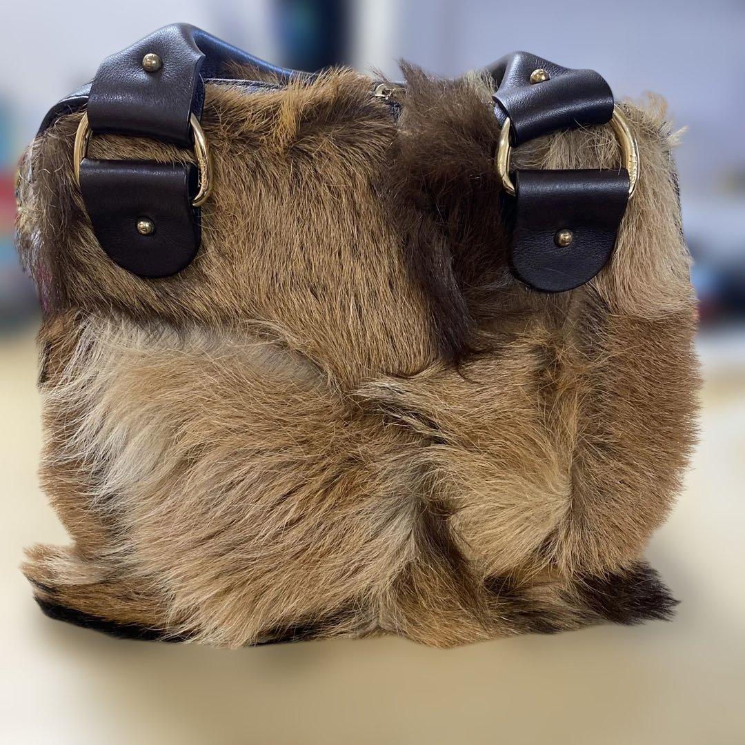 FENDI ファー ハンドバッグ 美品