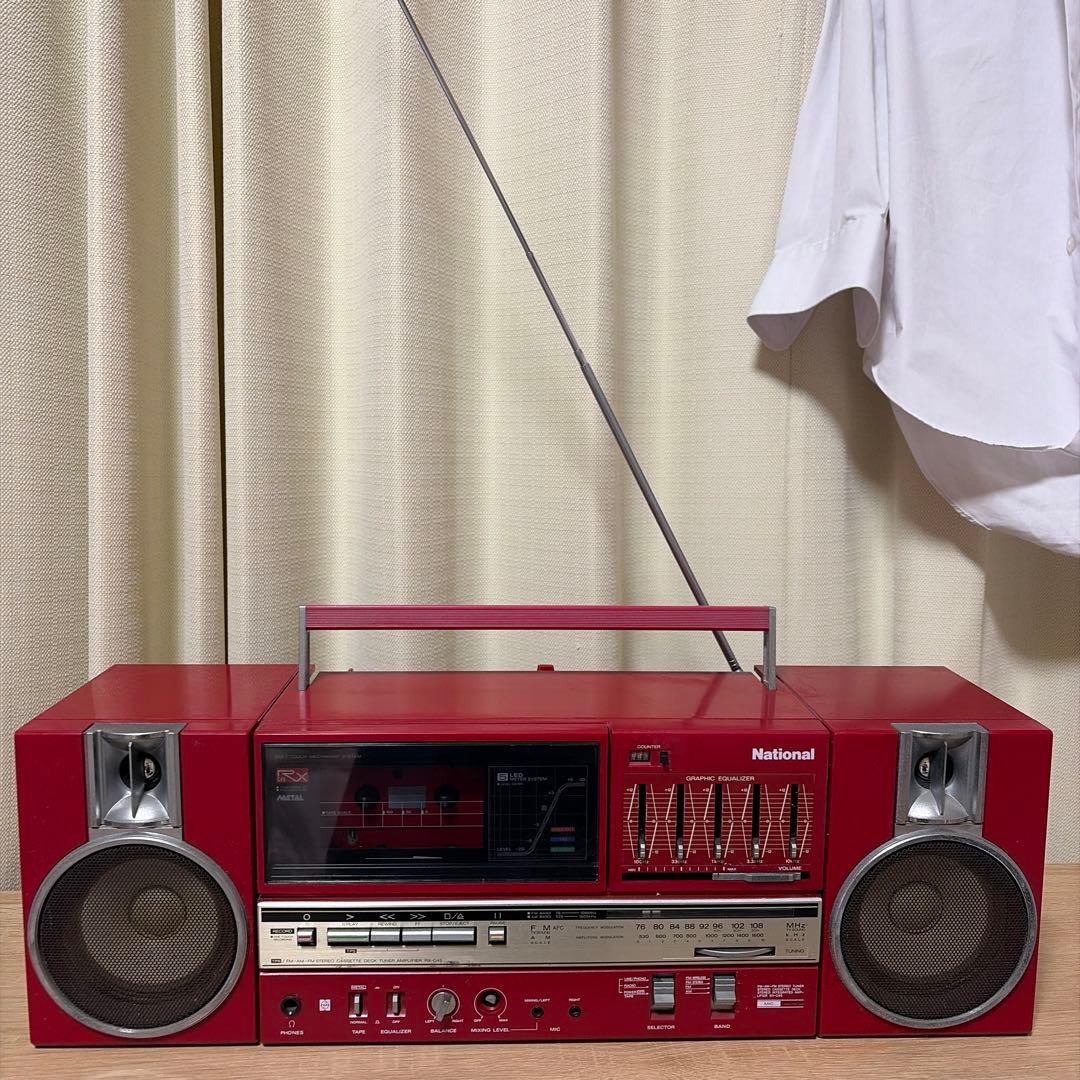 National RX-C45 赤 ラジカセ