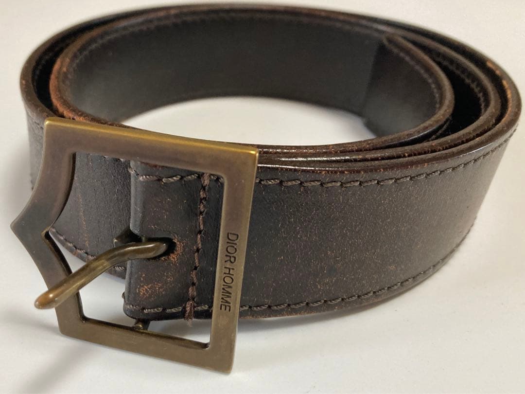 Dior Homme ベルト エディ期 dバックル Hedi Slimane