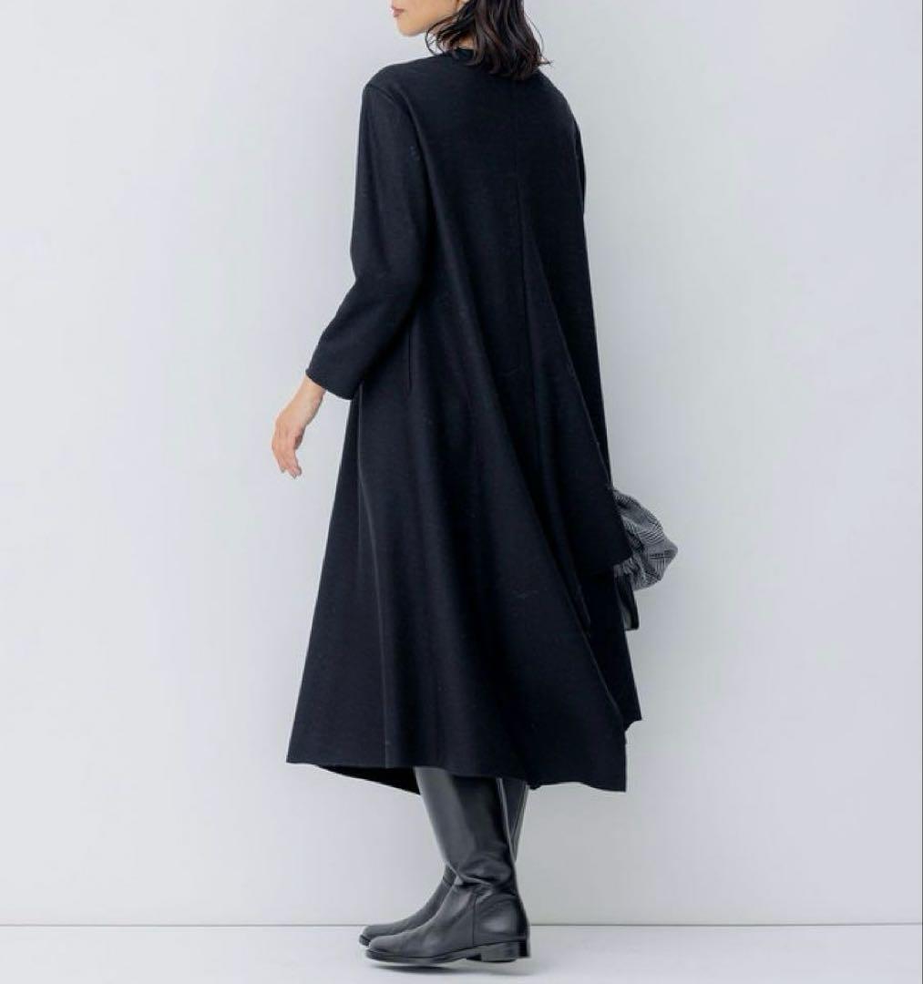 ■新品 23区 髙橋リタさんコラボ ファインウールジャージー イレヘムワンピース