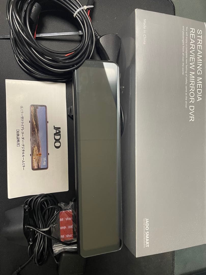 JADO ミラー型前後ドライブレコーダー 4K 12インチ　G850+