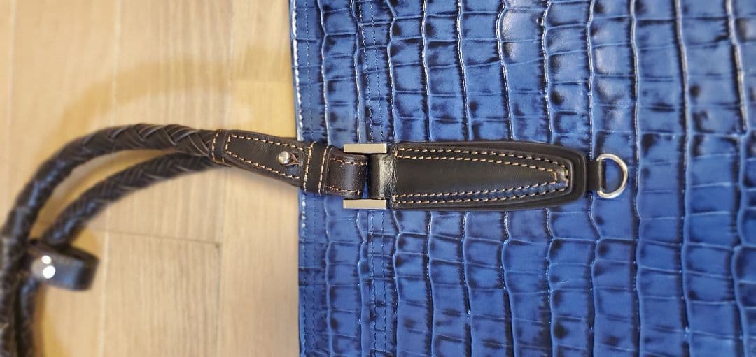 新品　Kiefer neu キーファーノイ アモーレ 本革 B4 クロコ型押し