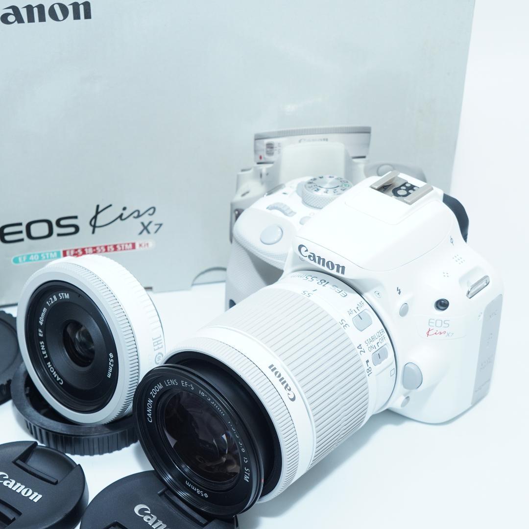 Canon EOS kiss X7ホワイト ダブルズームキット