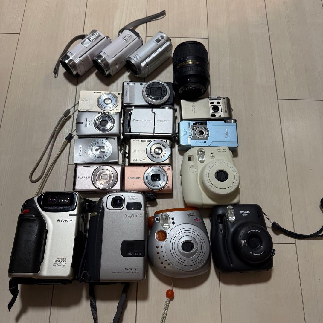 デジタルカメラ、ビデオカメラ、チェキ　等　カメラまとめ売り