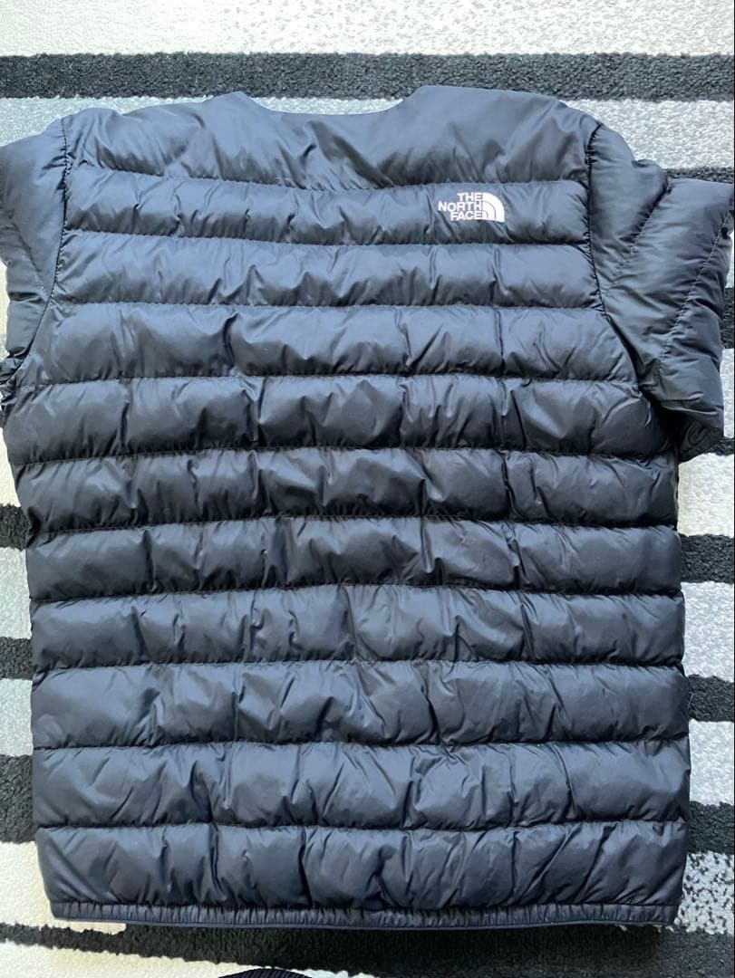 ザノースフェイス　ダウンジャンパー　黒　S〜M ノーカラー
