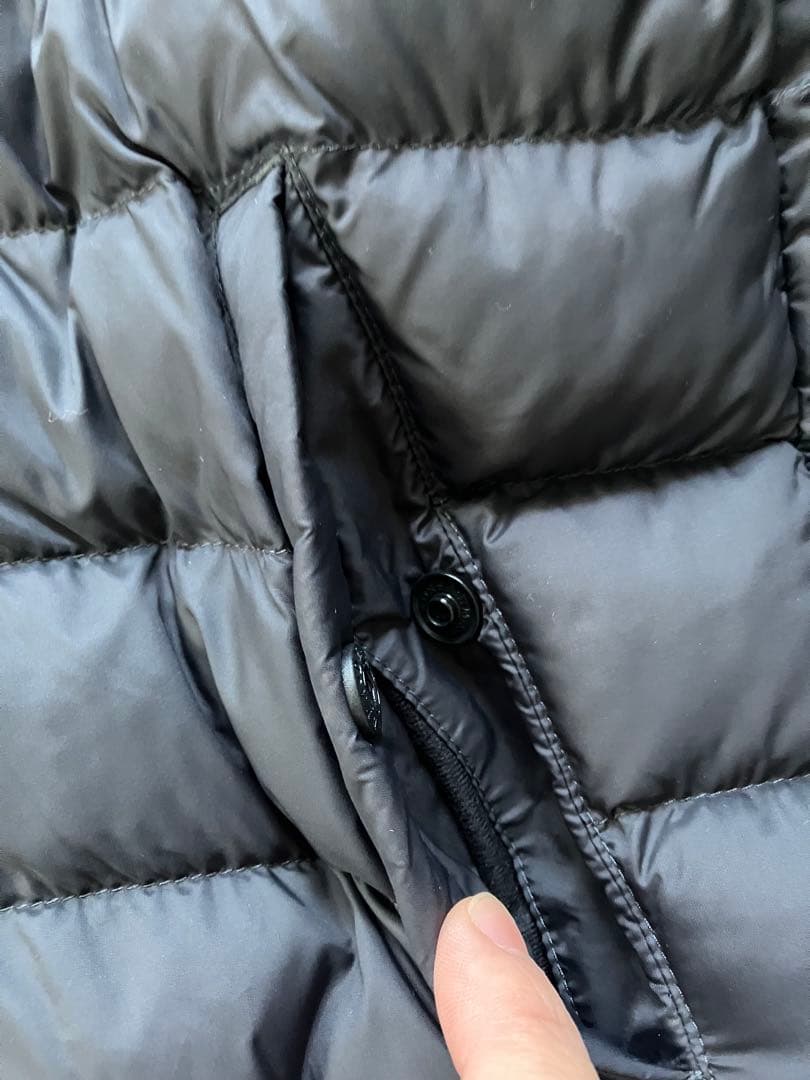 ザノースフェイス　ダウンジャンパー　黒　S〜M ノーカラー