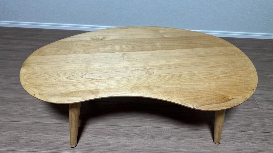 【送料込み】ISSEIKI MOFY 豆型テーブル 一生紀 モフィ ナチュラル