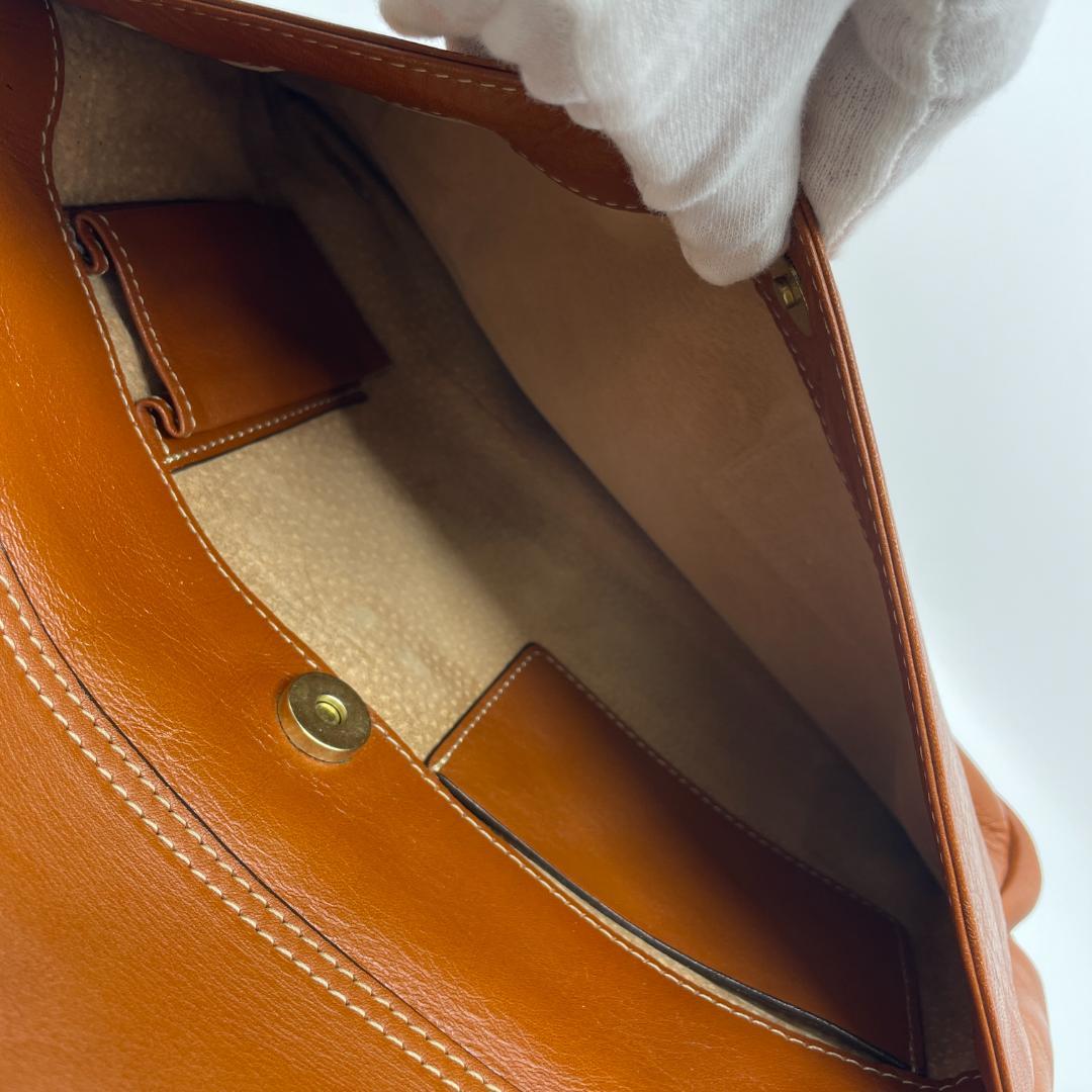 土屋鞄 ショルダーバッグ　メッセンジャーバッグ　ブラウン　レザー　スクエア