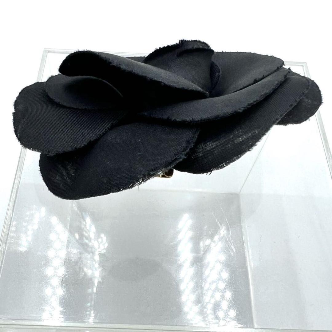 CHANEL シャネル コサージュ ブラック カメリア アクセサリー 箱付