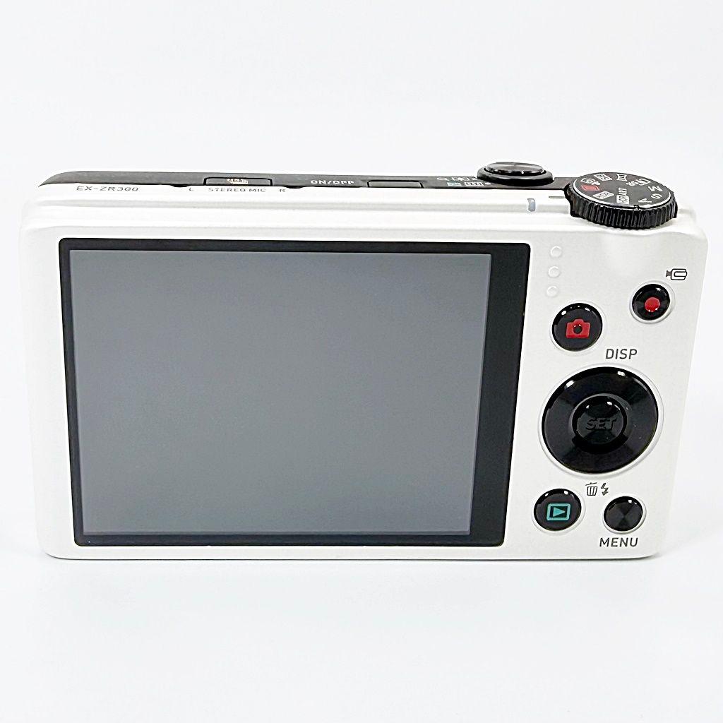 カシオ EXILIM EX-ZR300WE ホワイト コンデジ カメラ 中古