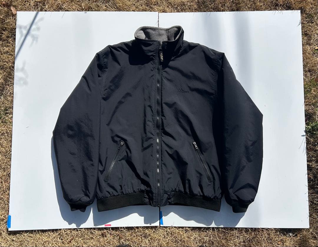 L.L.Bean warm-up jacket black 黒