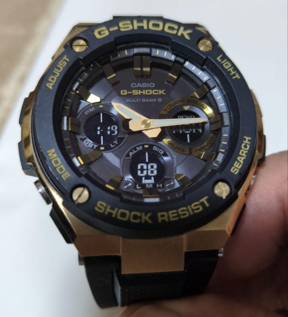 G-SHOCK GST-W100G ブラック/ゴールド