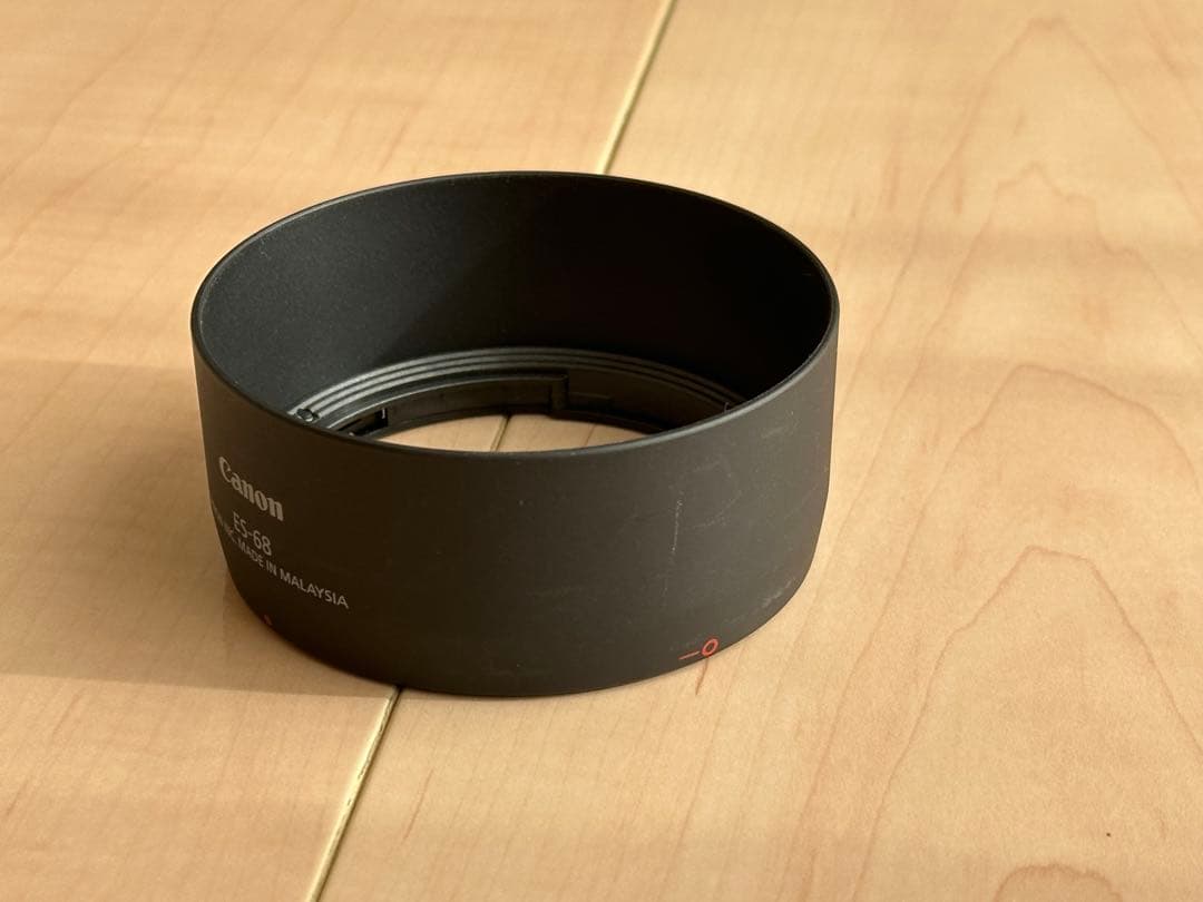 Canon EF 50mm F1.8 STM フード、レンズ保護フィルター付き