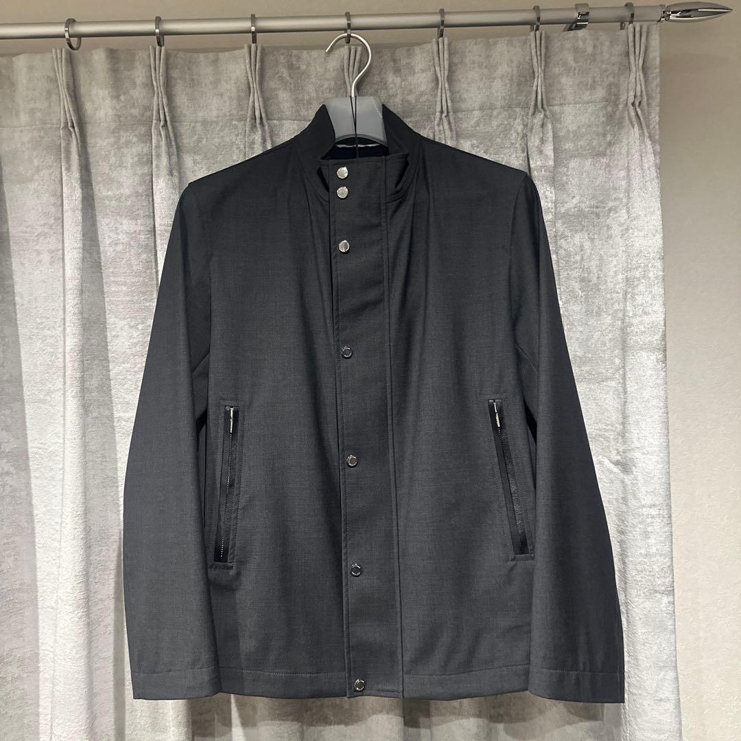 ディオールオム　レザートリムウールブルゾン2016aw 44